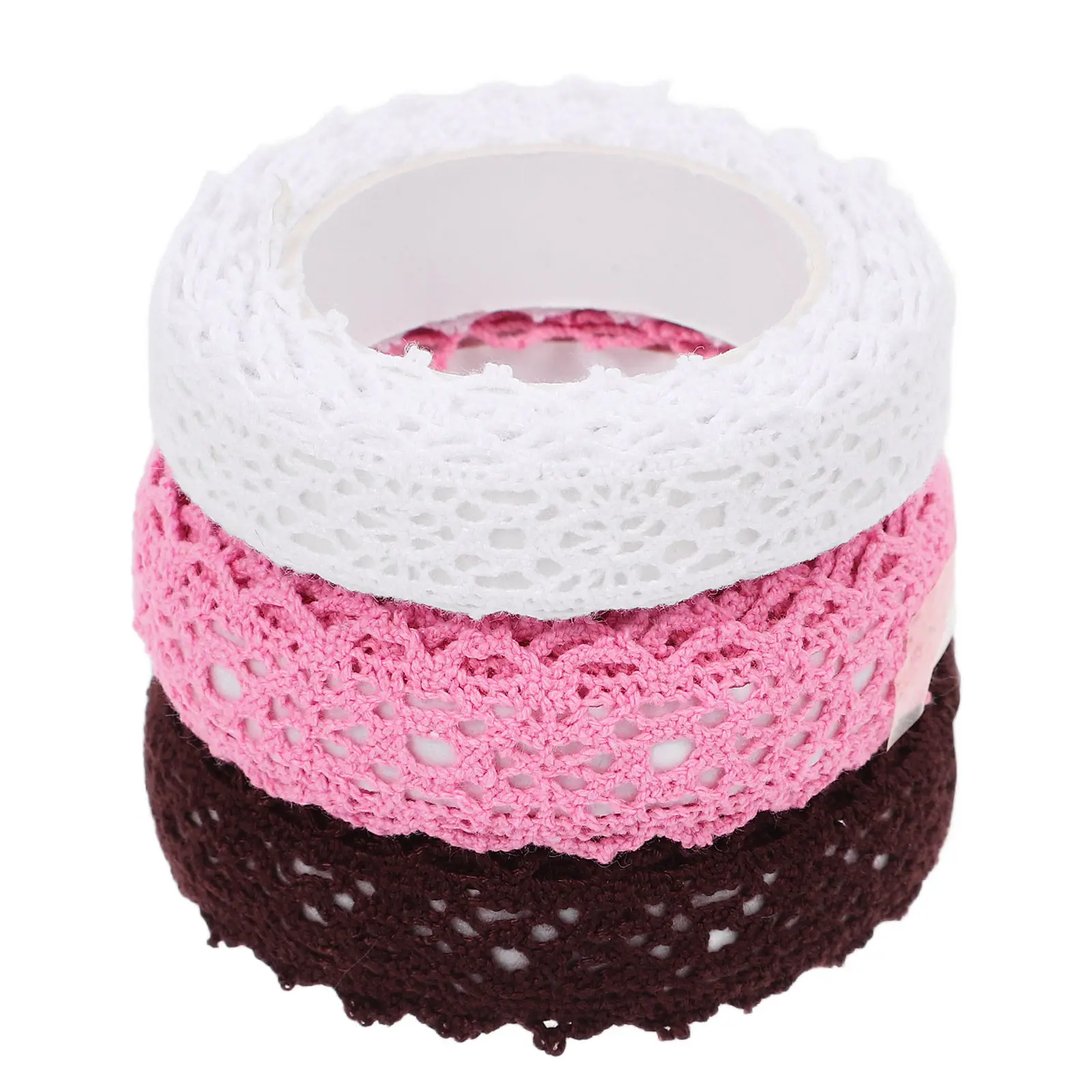 

Decorative Lace Tape Pattern Floral Ribbon Craft Washi Tapes Adhesive Border Double-sided