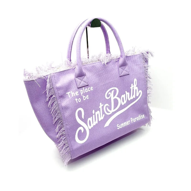 Tote Bag St. Bart\'s Europe and The United States New Women\'s Large-capacity Leisure Handmade Tassel Handbag High Quality