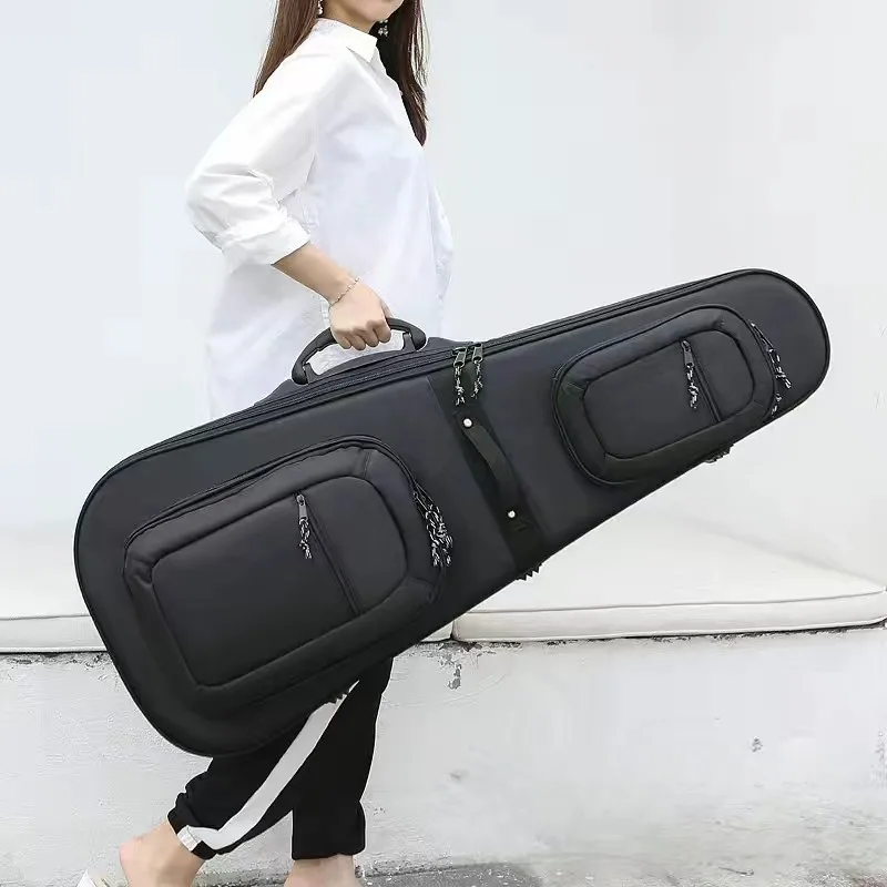 

Thiened oproof Bass Guitar Bag Explosive Proof Zipper Hollow Board Instrument Bapa Other Brand Musical Ins...