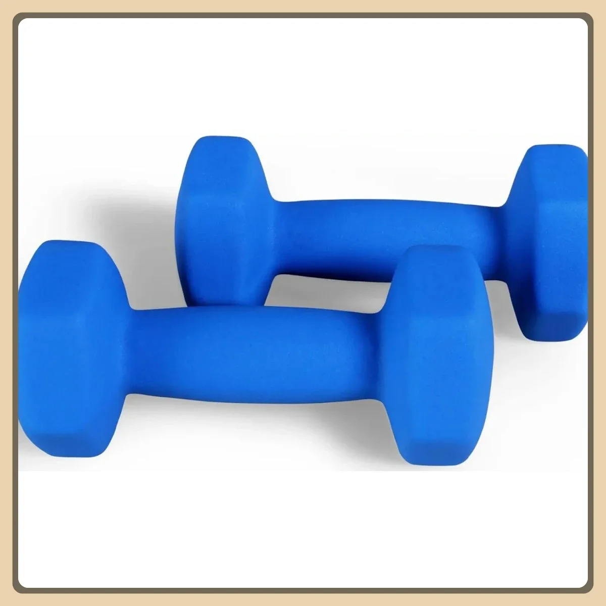 زوج دمبل سداسي ملون مضاد للانزلاق مع حامل - أوزان مطلية بالنيوبرين للتمرين المنزلي والتدريب
