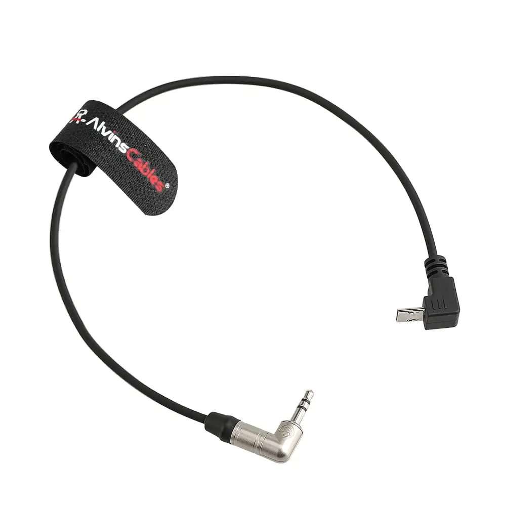 Alvin's Cables 3.5mm TRS to Micro USB Timecode Cable for Sony A1 Camera, for Tentacle SYNC E Timecode Generator 35cm| 13.8in