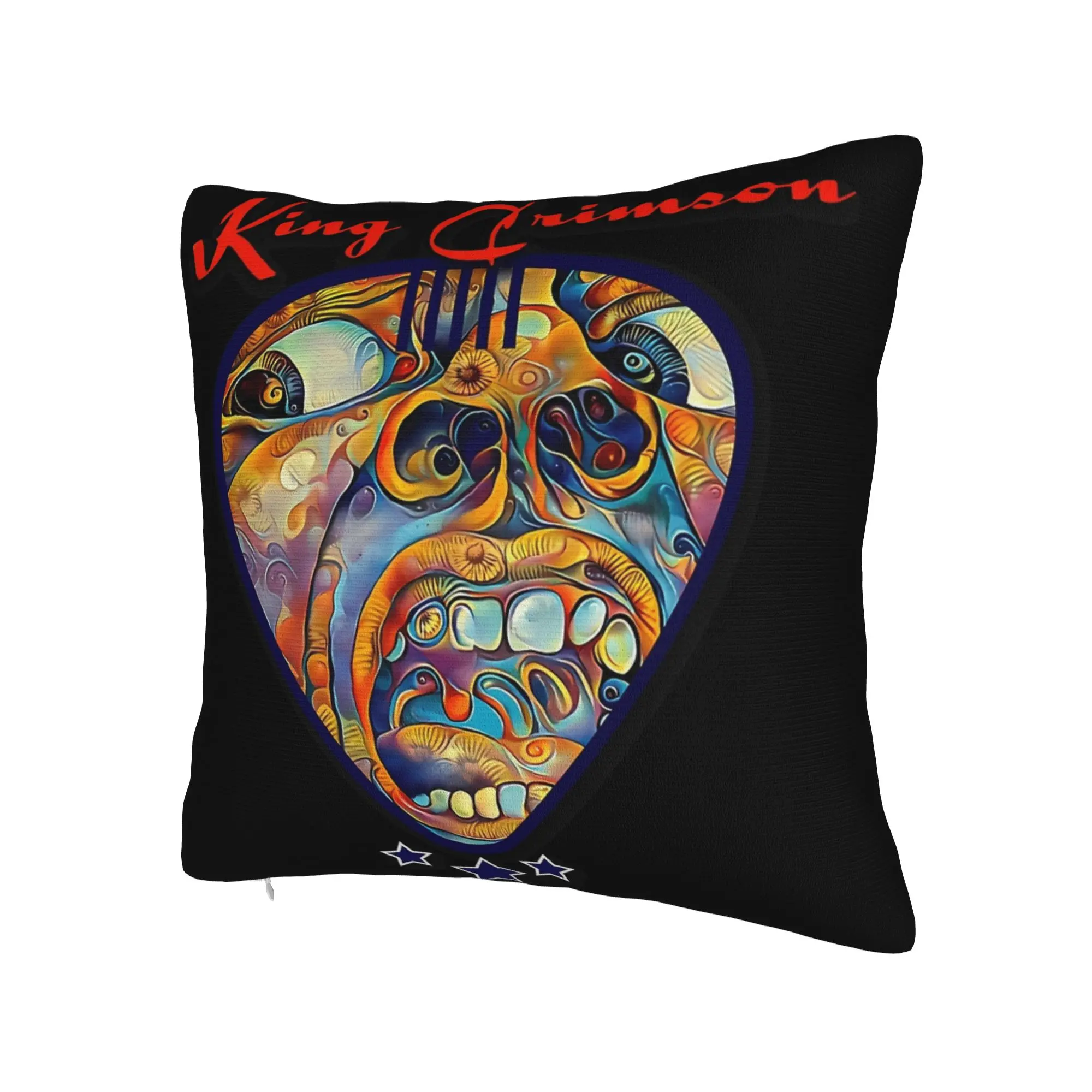 King Crimson Rock Band Pillow Covers Merch Printing Cushion Cover Gift  Pillow Case Cover Bed Multiple Sizes