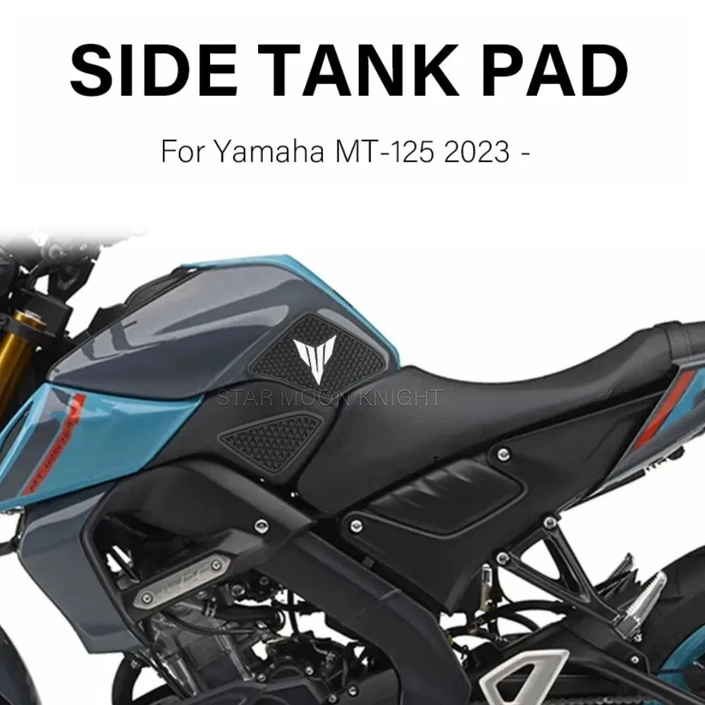 Motorrad-Tankpad-Schutzaufkleber für Yamaha MT-125 MT125 MT 125 2023 2024 2025 – Kniegriff-Traktionsaufkleber