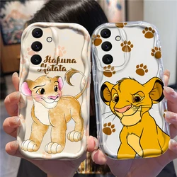 Disney The Lion King For Samsung A55 A54 A53 A52 A35 A34 A33 A32 A25 A24 A23 A22 A21S A15 A13 A14 5G Wave Oil Funda Phone Case