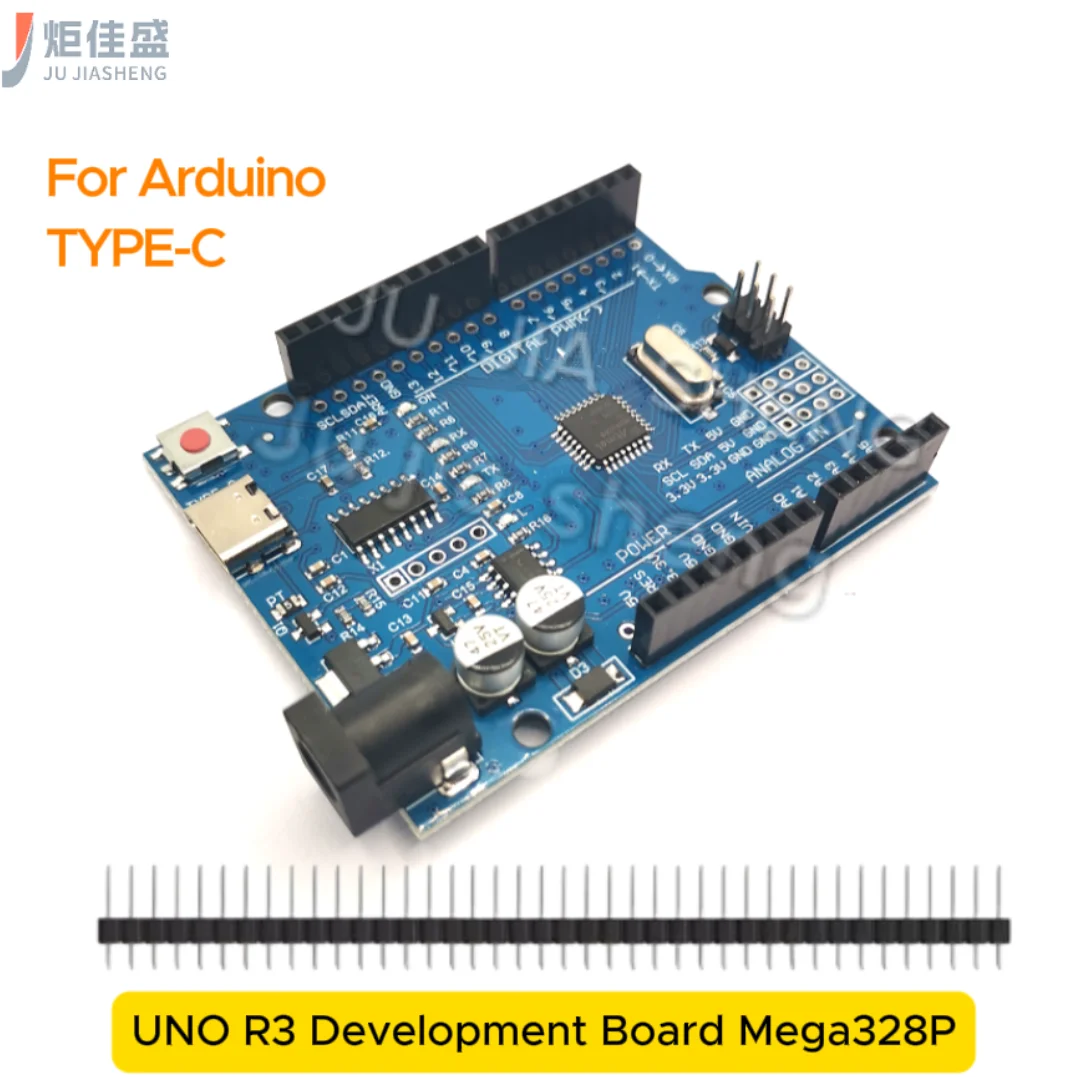 UNO R3 MEGA328P   UNO R3 Development Board + USB Cable ATMEGA328P-AU Type-C For Arduino