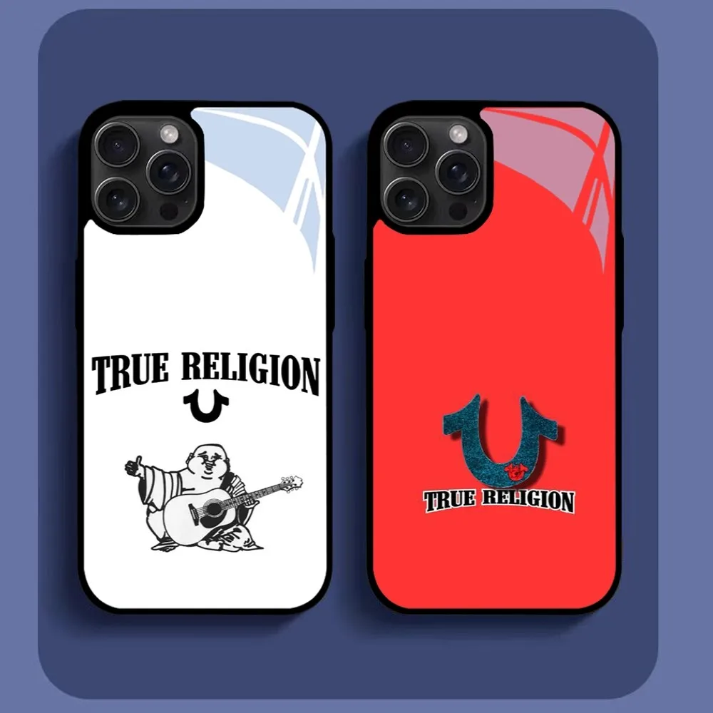 

Denim True Religion Phone Case For iPhone16 15 14 13 12 11 Pro Xs Max Mini XR X 7 8 Plus luxury Mirror Hard Funda
