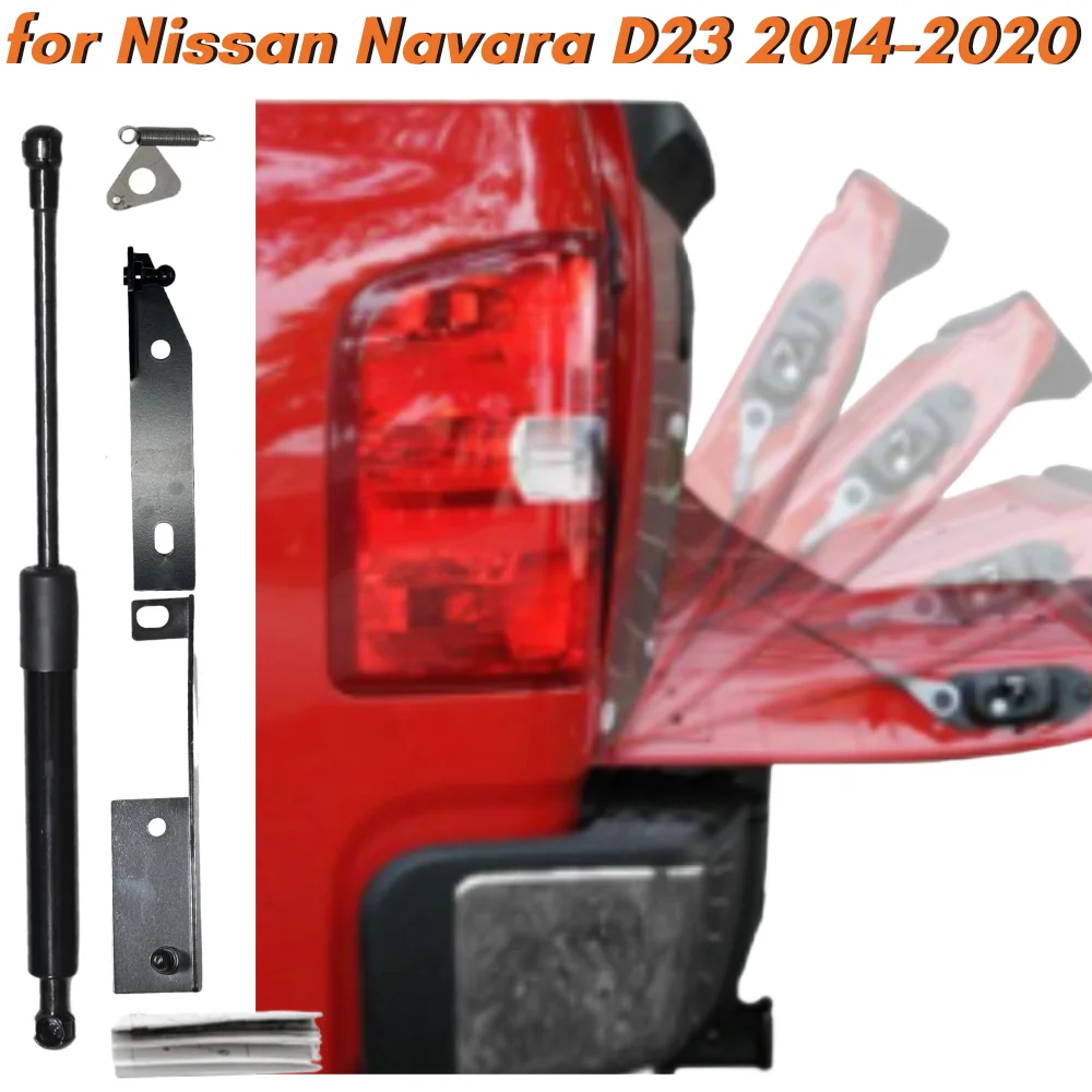 

Кол-во (1) стойка багажника для Nissan NP300 Navara D23 Pickup 2014-2022 подъемник задней багажной двери, поддержка амортизатора газовой пружины