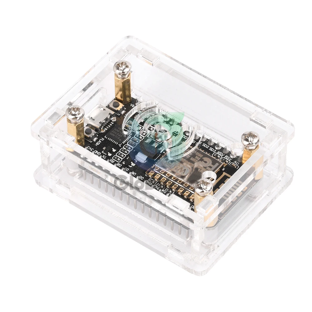 

NodeMcu Lua ESP8266 2102 340G ESP-32 Iot Development Board Transparent Acrylic Protective Shell