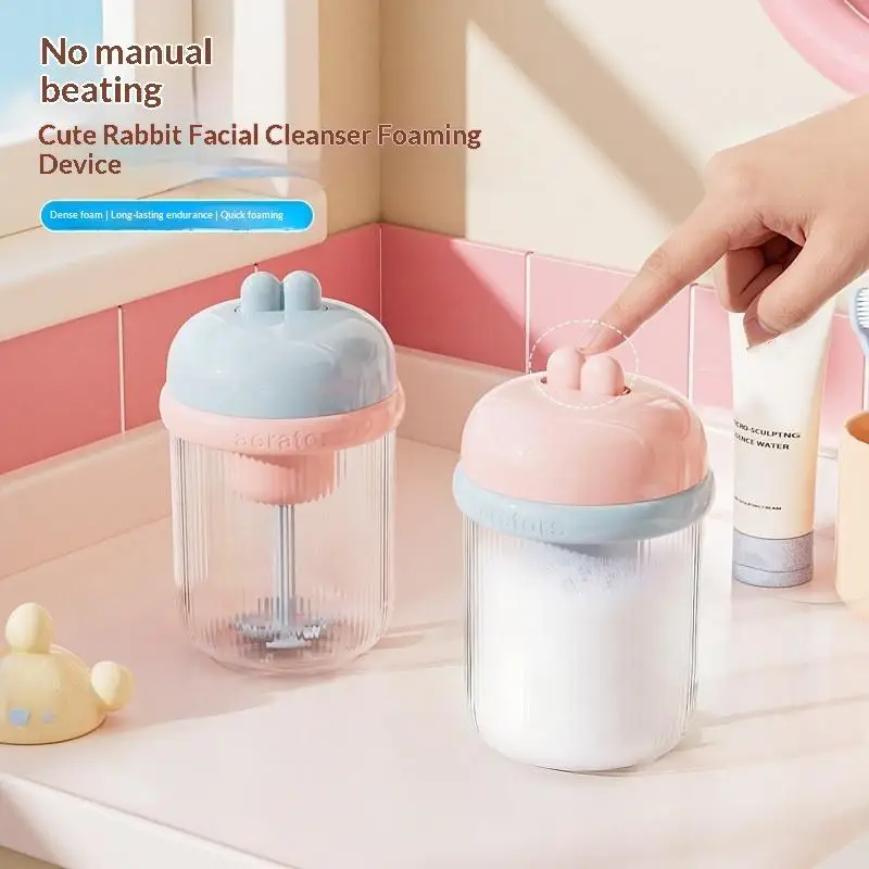 Máquina de espuma elétrica para limpeza facial com ação de espuma sem esforço para uma limpeza refrescante em cada uso