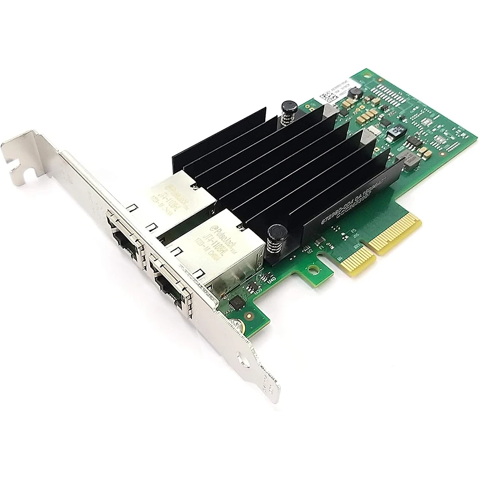 Dual Port 10GbE RJ-45 PCI-Express X4 Gigabit Ethernet Server Adapter Network Interface Controller Card Compare to Intel X550-T2