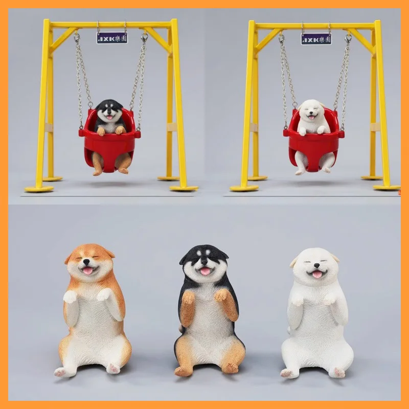 

1/6 Scale JXK233 Puppy Airplane Ear Achai Peripheral Model Simulation Animal Ornament Trendy Play Fit 12inch Action Figure Model