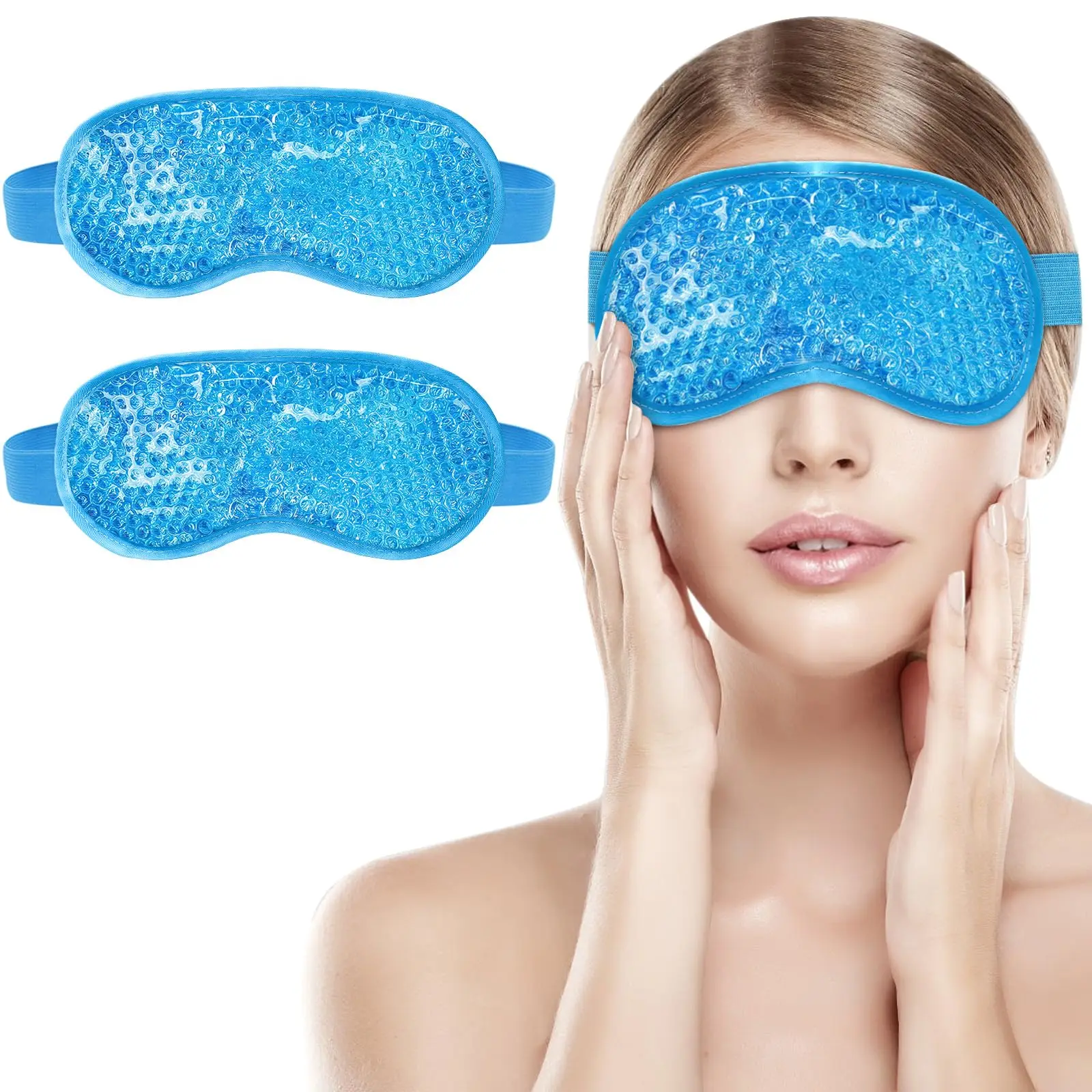 

Cooling Eye Mask for Puffy Eyes, Cold Eye Mask Eye Ice Pack for After Eyes Surgery, Tension Stress Relief, Itchy Eyes, Headaches