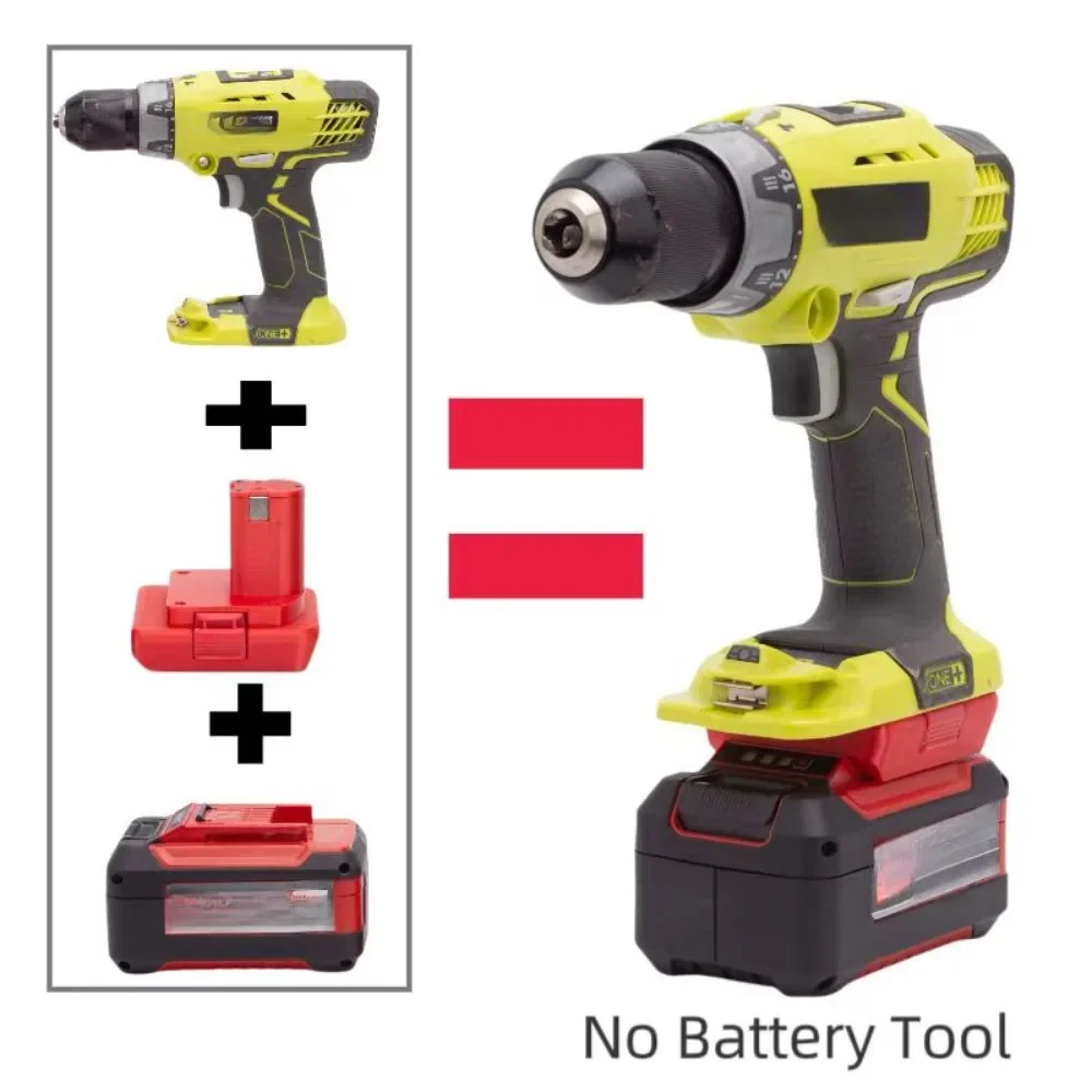 Adaptador convertidor de energía de batería para Einhell 18v de litio Compatible con adaptador de herramientas Ryobi (no incluye herramientas y batería)