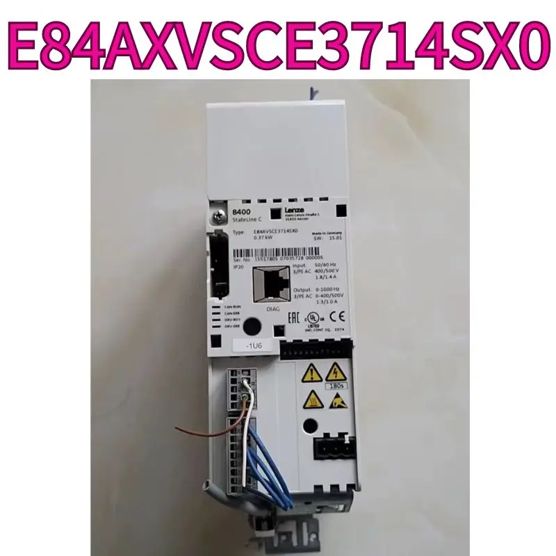 Used 0.37KW frequency converter E84AXVSCE3714SX0 tested OK and shipped quickly