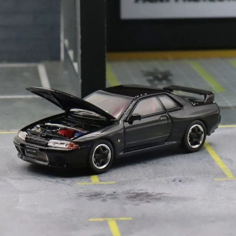 Fajna sztuka 1/64 Nissan GT-R R32 jednolity kolor symulacja kolekcji aluminiowy model samochodu prezent