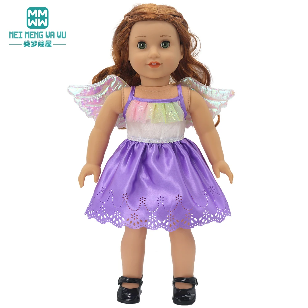 Puppe Kleidung Fit 45cm Spielzeug Amerikanische Puppe Mode Cartoon Gaze Kleid Hemd Hosen Schuhe Mädchen Geschenke – Detail 38