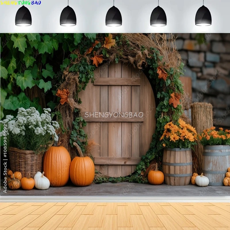 

Красочный пасхальный день цветочный фон для фотосъемки дверной проем яйца кролик пастельный химерный весенний сад фон для дня рождения HF04