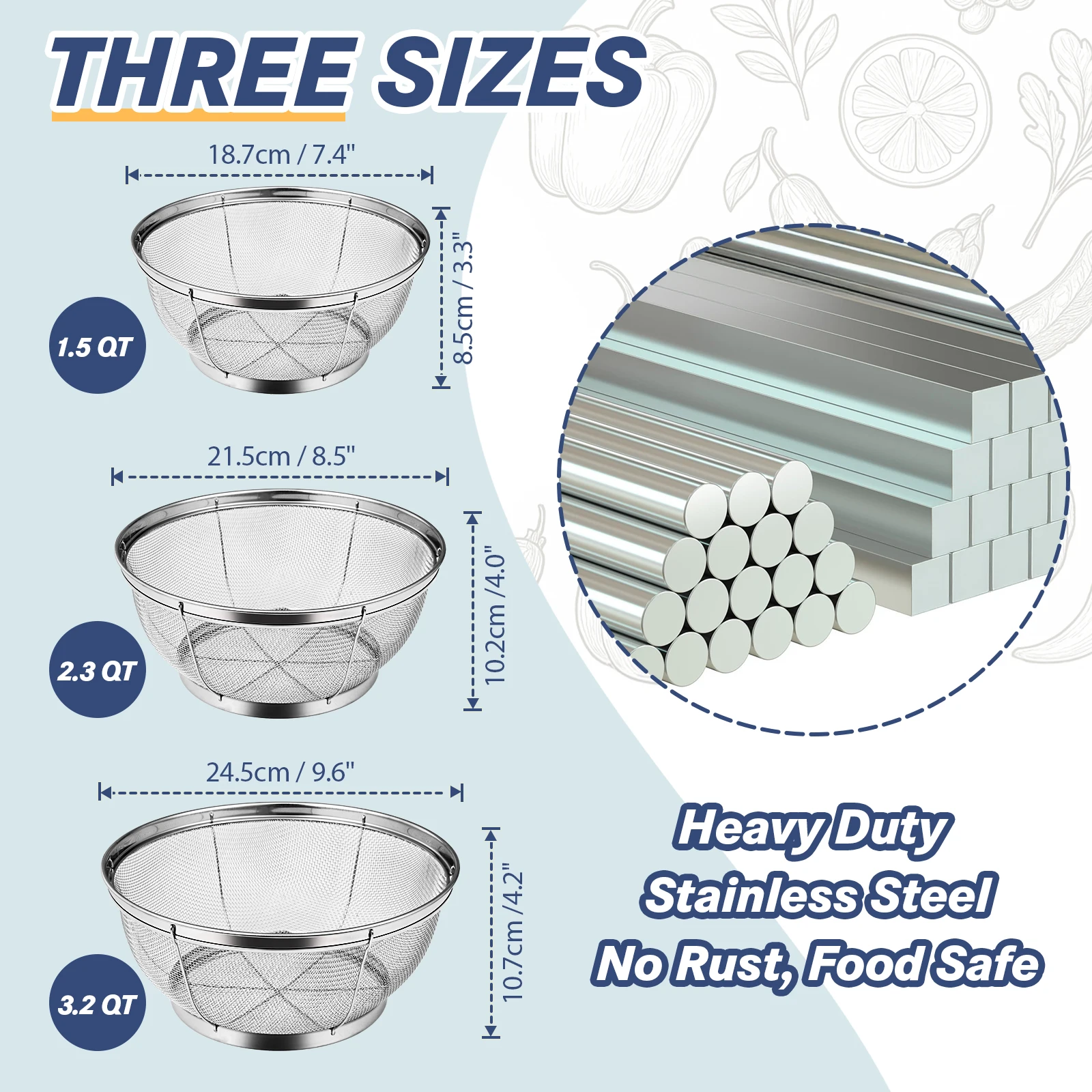 أداة غسيل أرز المطبخ من سوذا واي، غربال أرز بفتحات رفيعة لمنع الحبوب من الانزلاق، وعاء غسيل الخضروات المنزلية #3