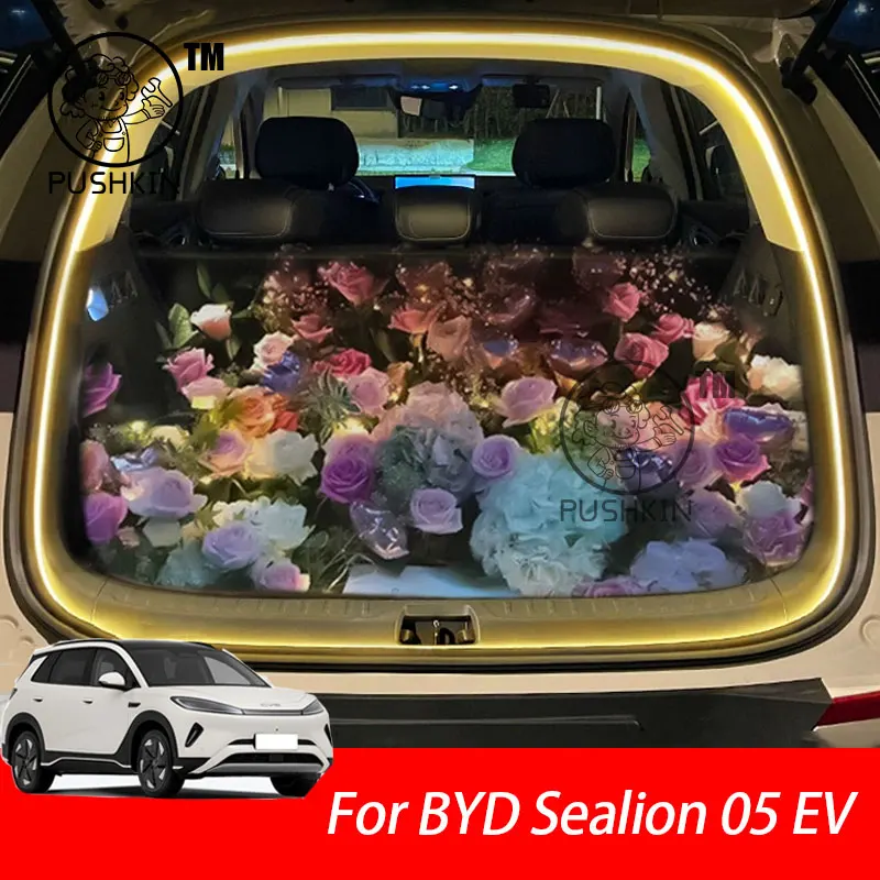 

For BYD sealion 05 EV 2025 Car Rear Trunk LED Light Bar Strip Trunk Interior Brightening Decorative Lamp Strip Automatic Light