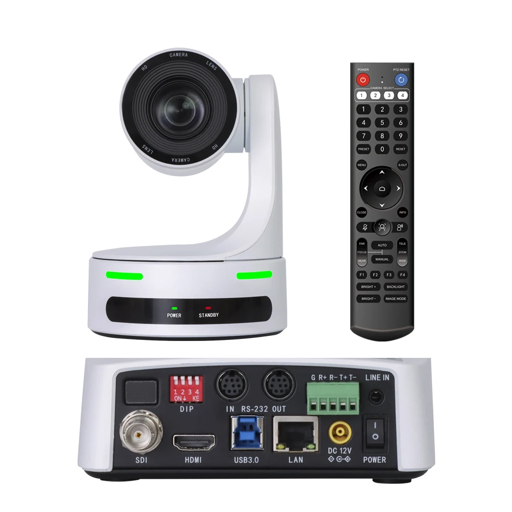 1080P 60FPS PTZ Camera USB 3.0 12X 20X Optical Zoom Auto Focus Video Conference PTZ HD for Live Streaming Church