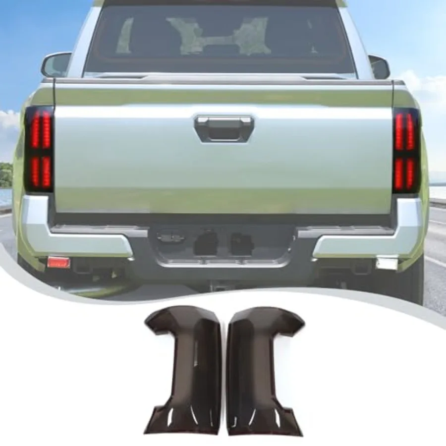 

【Spot goods】Rear Tail Light Cover Tail Lamp Shell Shade Guard Trim Frame Compatible with Toyota Tacoma 2024-2026ABS Car Taillig