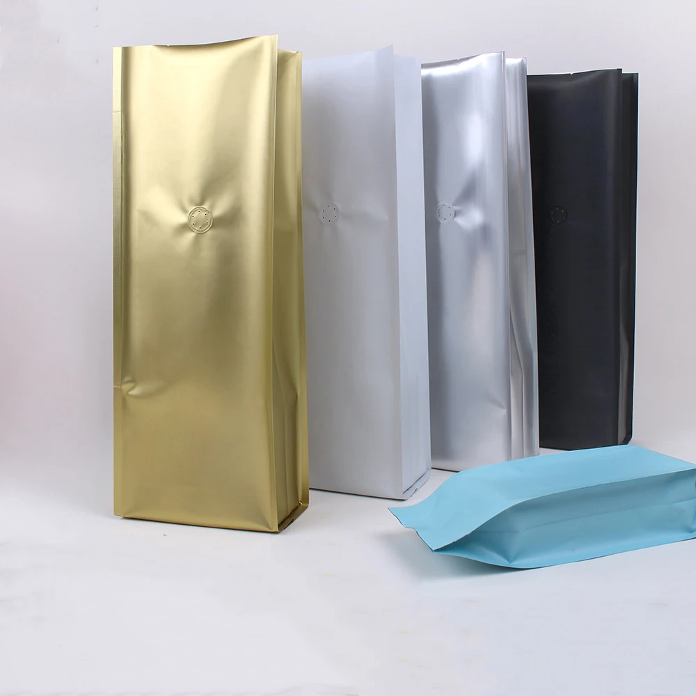 10Pcs Zhanfei Packaging 1kg Coffee Bean Bag Food Grade Four-edge Sealed Aluminum Foil Organ Bag Food Tea Packaging Bag