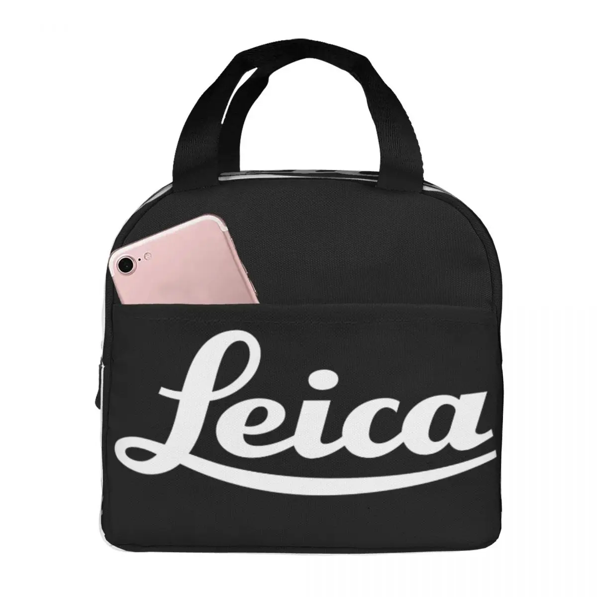 

New Leica Logo Lunch Bag Unisex Portable Cooler Insulated Lunch Box Food Bento Box