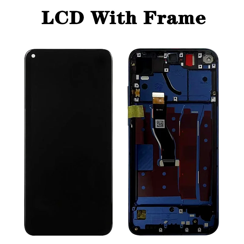 6.4 inch For Huawei Honor View 20 PCT-AL10 PCT-TL10 PCT-L29 LCD Display Touch Screen Digitizer For Honor V20 Display Frame