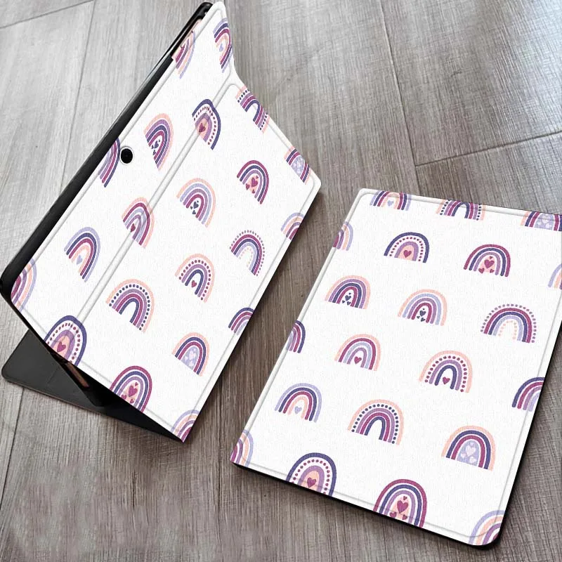 

Cartoon Rainbow Heart Flower Case For OPPO Realme Pad Air X 10.36 11 Inch Tablet