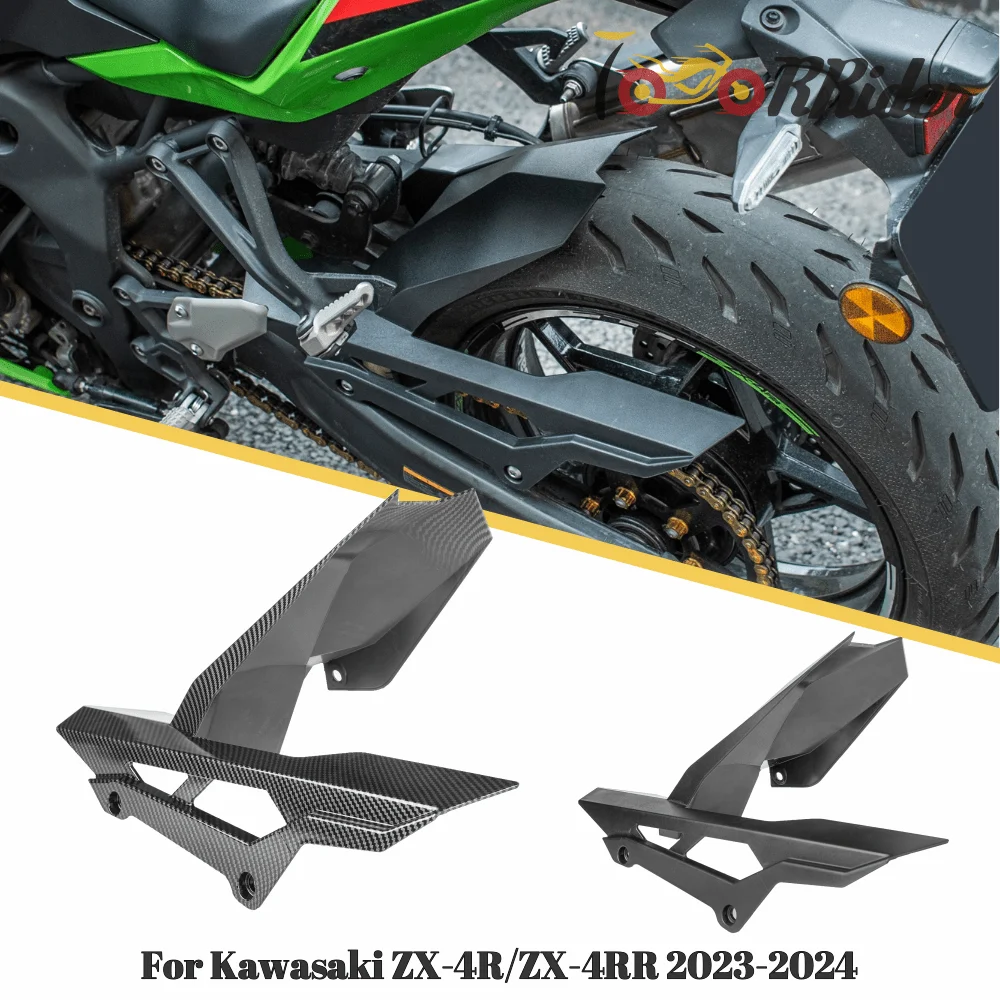 

For Kawasaki ZX-4R ZX-4RR ZX 4R 4RR 2023 2024 Motorcycle Rear Wheel Hugger Tire Splash Guard Cover Fairing Rear Fender Mudguard