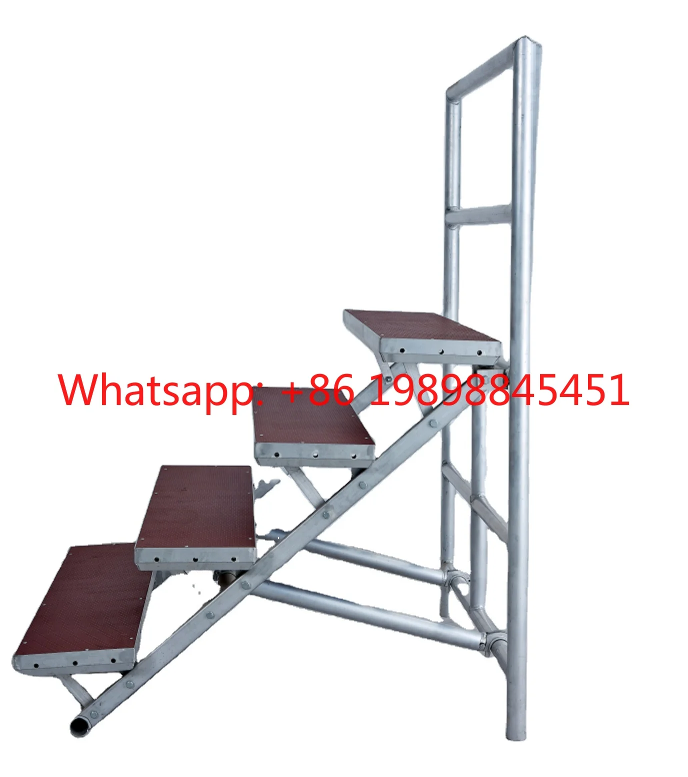 Easy Install Folding Aluminum Choral Riser Platform, 1000kg Load Capacity Portable Modular Stage Podium for School Concerts