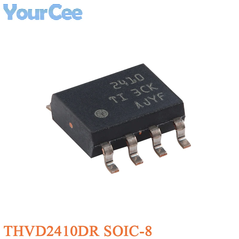 5pcs/2pcs THVD2410DR SOIC-8 2410 THVD2410 IEC ESD Protection 3.3V to 5V RS-485 ±70V Fail-Safe Transceiver Chip