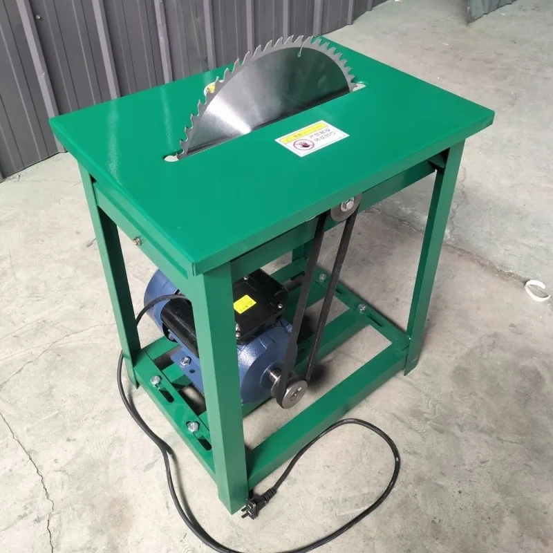 

Small table saw firewood table saw 220V household push table firewood sawwood saw firewood integrated