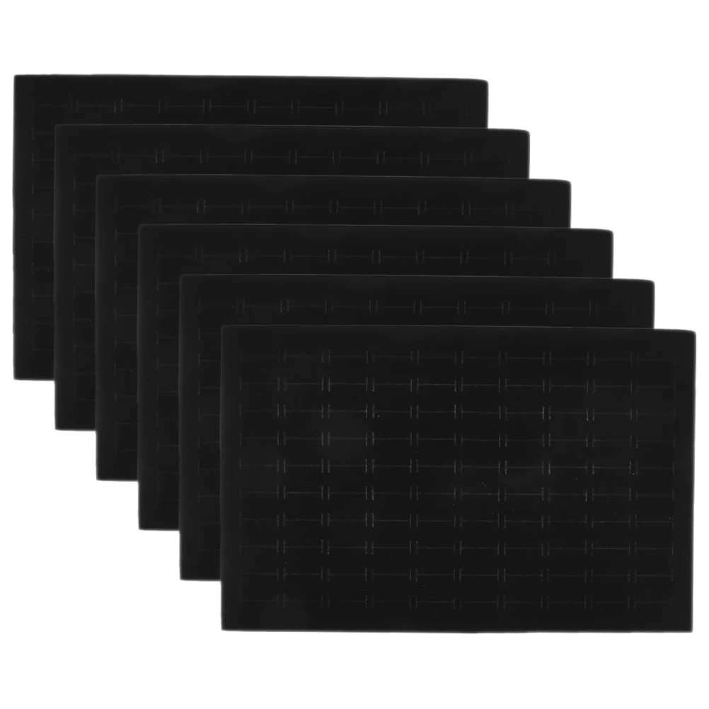 

6 Pcs Jewelry Box Sponge Cushion Earring Pads Lining Insert for Rings Earrings Display Tray Storage ganizer Foam Pad Accessories
