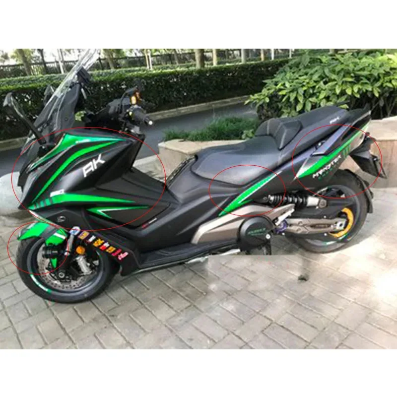 Motorcycle Body Kuip Sticker Tank Pads Gas Knee Grip Traction Sticker Protector For KYMCO AK550