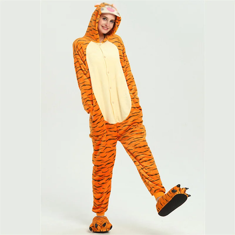 Anime Cartoon Macacão Com Capuz, Romper Adulto, Onesie, Pijamas Kigurumi, Manga Comprida, Home Wear, Flanela, Cosplay De Halloween