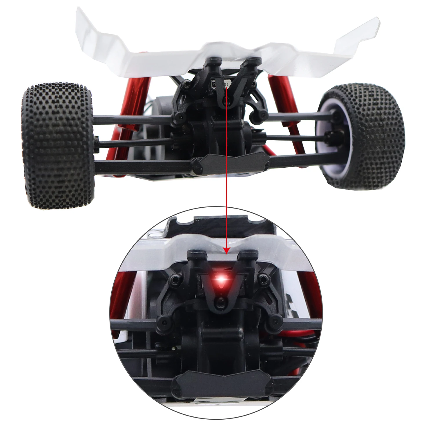 ไฟสปอตไลท์หน้า ไฟท้าย ชุดไฟ LED สำหรับรถ LOSI Micro-B 1/24 2WD Buggy RC อะไหล่ไฟทำมือแบบพิเศษ