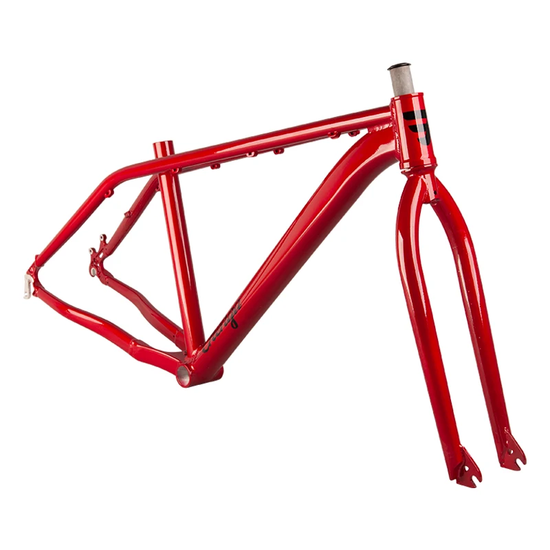 Funsea Bicycle Frame Wheelie Stunt Big BMX Cruiser Aluminum Bicycles Frames 27.5 Inch With Chromoly 4130 Rigid Fork Chenga