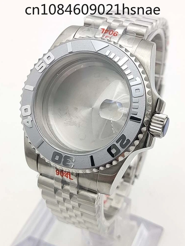 40MM stainless steel case + strap, suitable for NH35/4R/7S/NH70 movements, watch case sapphire