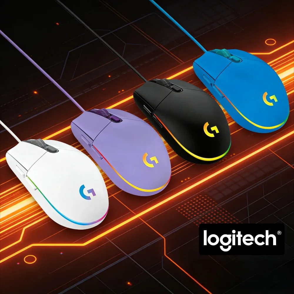 

Logitech G203 gaming mouse, wired,available in multiple colors,with 6 customizable buttons,lightweight,and customizable settings