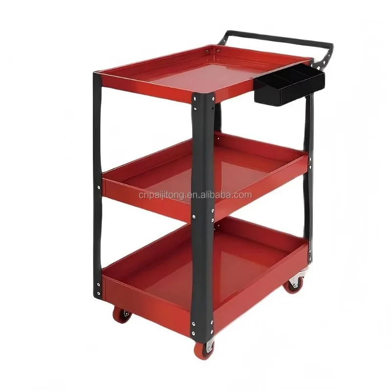 2026 Simple Design Tool Trolley Storage Cart Colorful Tool Storage With Caster Movable Factory Direct Sell Iron Trolley Tool Car