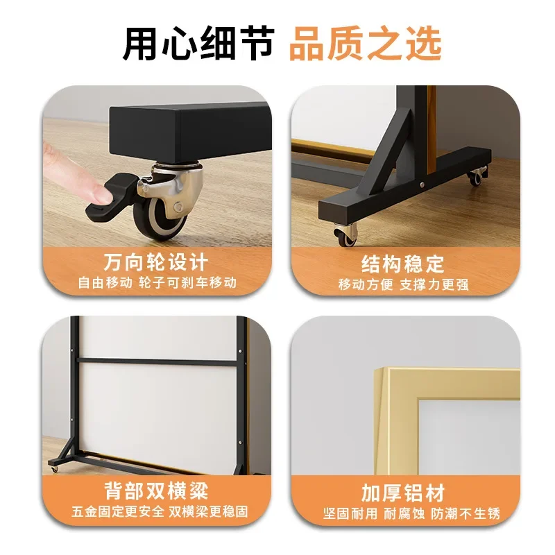 Movable full-length  Dance  Large full-length  Home dressing Dancing Yoga Fitness Dance studio Landing