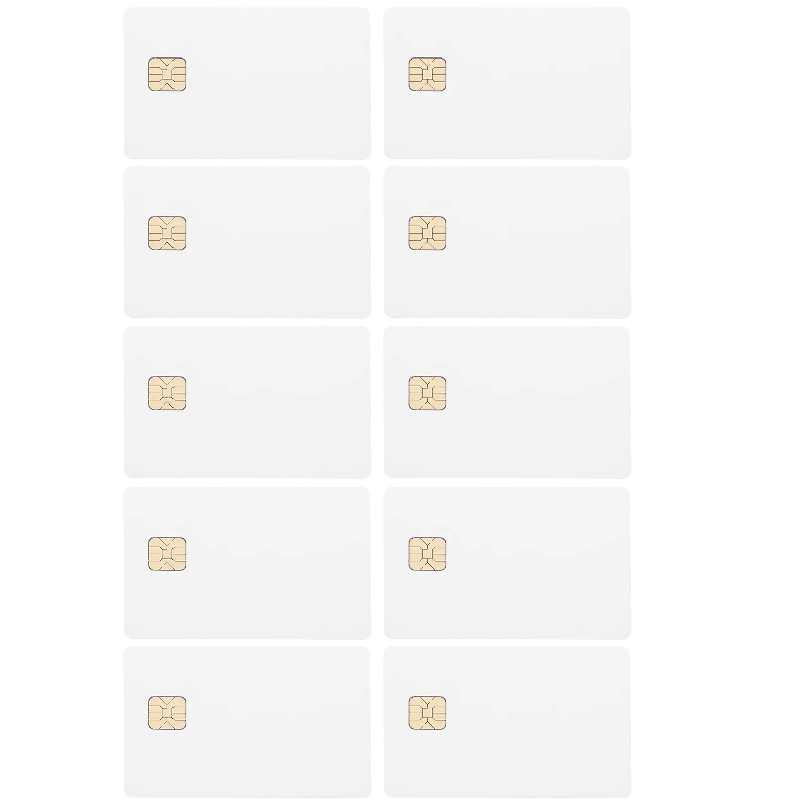 

10pcs White IC Cards 16k Memory for Access Control System PVC Blank Copper Security Warning Instruments