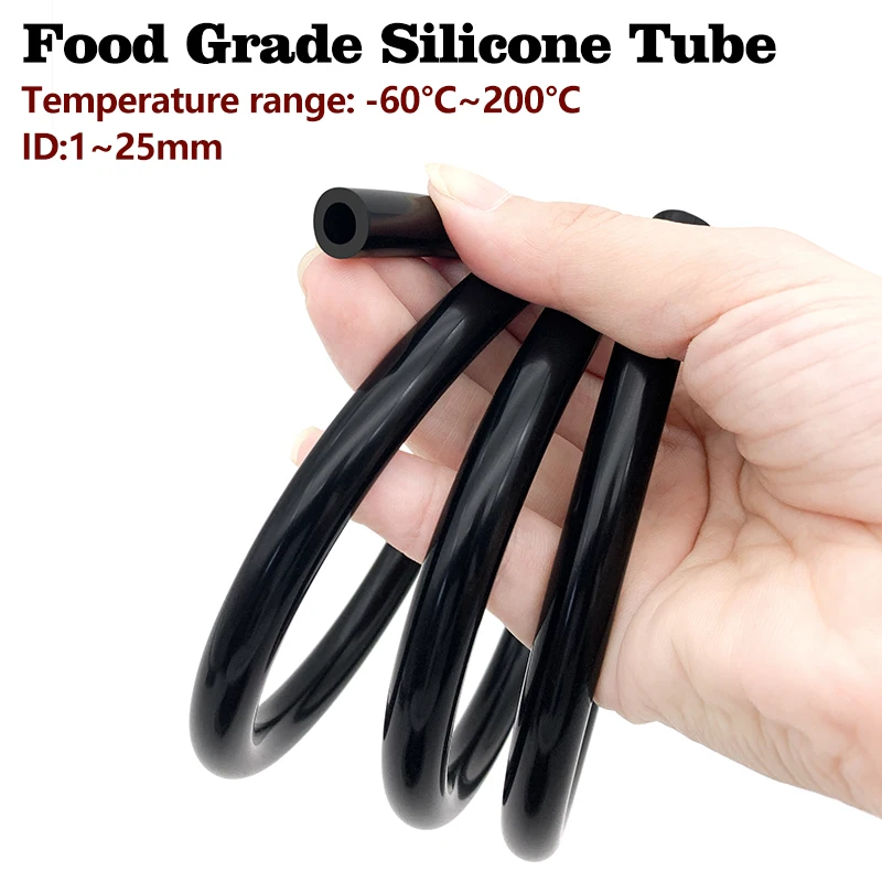 Tubo de silicona Flexible de 1/2/3/5 metros ID 3/4/5/6/7/8/9/10/15/16/19mm, manguera de goma de calidad alimentaria, conector de agua para refrescos