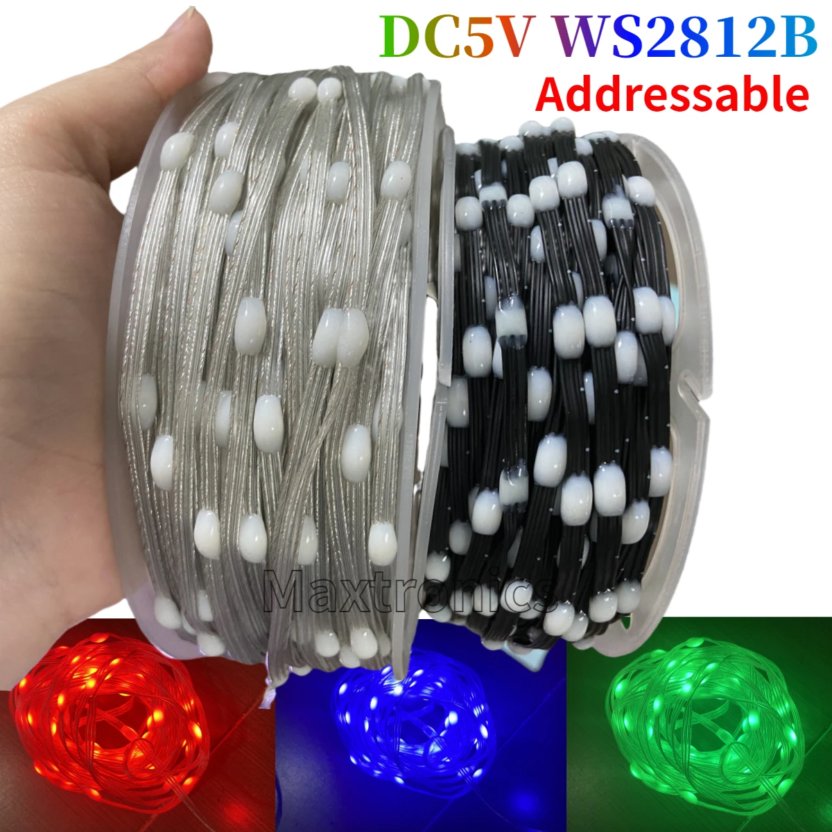 Imagem -03 - Led Pebble Pixel String Light Ip67 Impermeável Full Color Pitch Fairy Lamp Grb Dc5v Ws2811 15 mm 20 mm 25 mm 30 mm 50 mm 100 mm 10003000 Peças