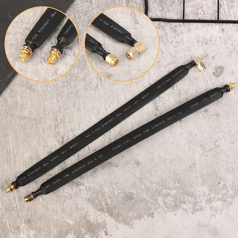 25 سنتيمتر نافذة مسطحة/الباب تمرير من خلال RF كابل محوري RP-SMA ذكر إلى SMA تمديد كابل لمحطة سلك محول الهوائي