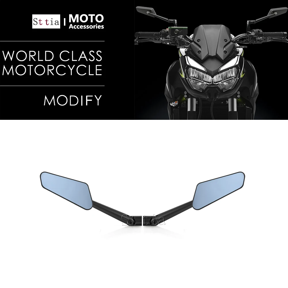 

For Kawasaki Z900 Z 900 SE Z650 Z 650 New 2017-2026 Motorcycle Rearview Mirror Adjustable Side View Mirrors Wind Wing Mirrors