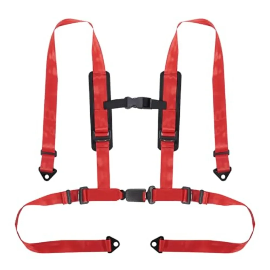 

4PT Belts Harness with 2 Inch Padding With Bypass Clip for ATVs UTVs and go-karts Cranes, Excavators, Loaders