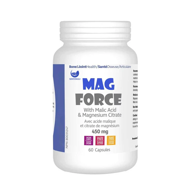 

Mag Force Magnesium Malic Acid Capsules, promote overall health, easy to swallow, 90 capsules