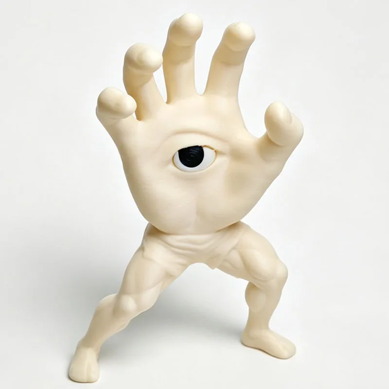 Novelty 3D Printed Hand Eye Monster Kung Fu Fantasy Sculptures And Statues Funny Weird Stuff Home Office Desktop Decor